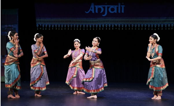 A performance at the Anjali Performing Arts Center in Houston